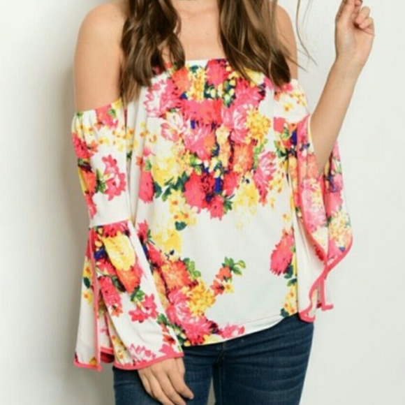 Tops - FLORAL PRINT TOP